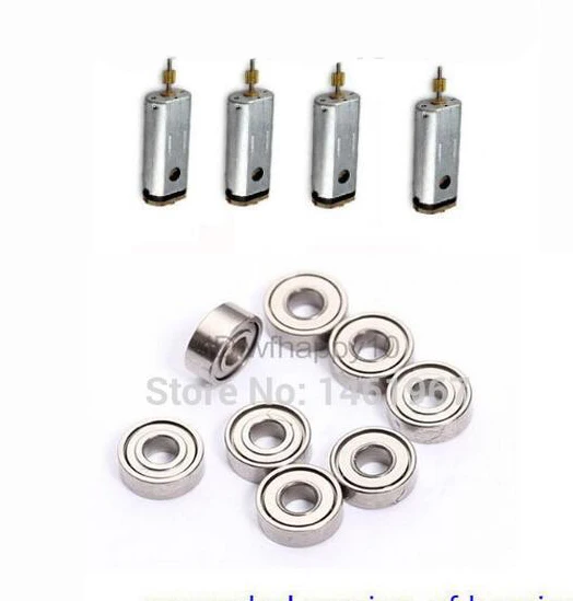 Original Wltoys V666 V353 V262 V333 V323 Remote Control Drone Spare Parts 4pcs Motor 8pcs upgraded version bearing parts kit | Игрушки и