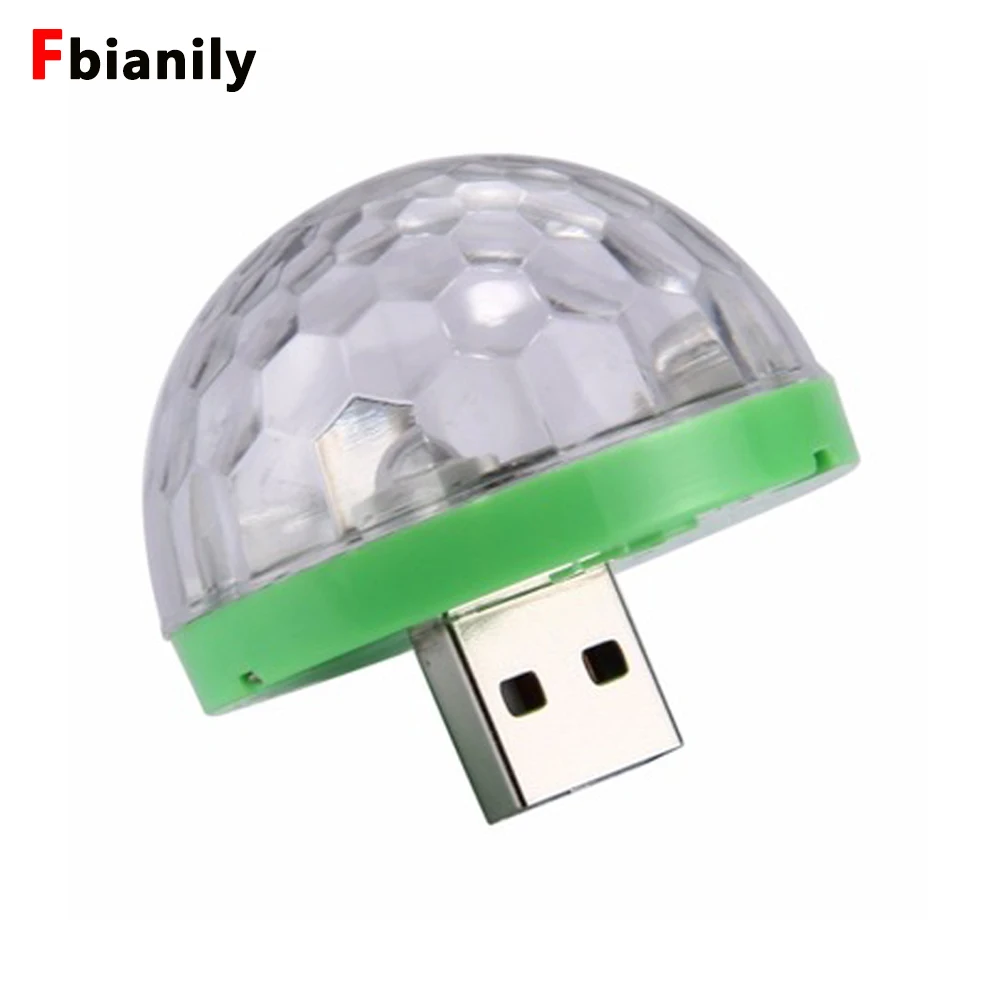 Праздничные светодиодные лампы диджейский свет RGB изменение цвета активация