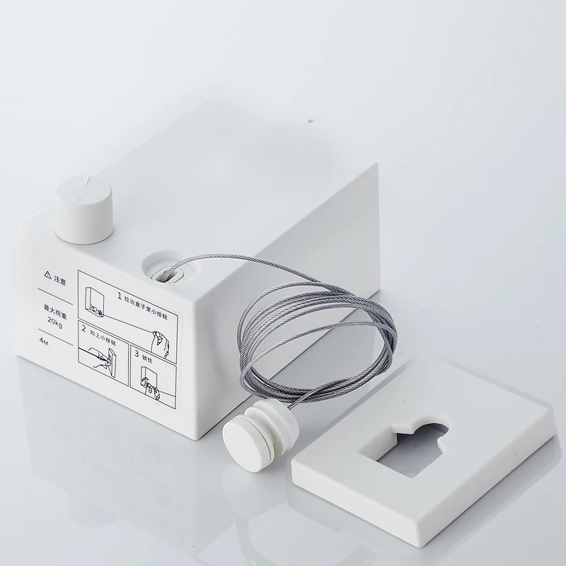 IWJOO домашняя уличная настенная подвесная веревка из черной нержавеющей стали