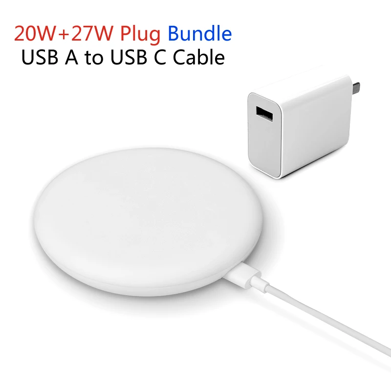Оригинальное Беспроводное зарядное устройство Xiaomi 20 Вт Max Qi EPP10W 30 27 штекер 15 В для