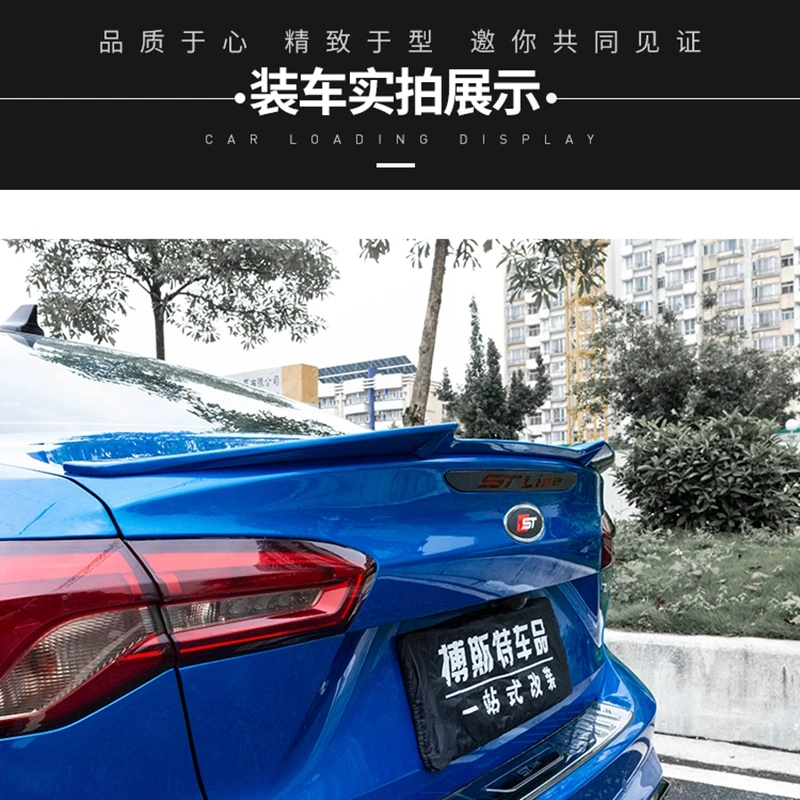 Для Ford Focus спойлер+ Фокус Высокое качество ABS Материал заднее крыло праймер цвет задний спойлер M4 Стиль