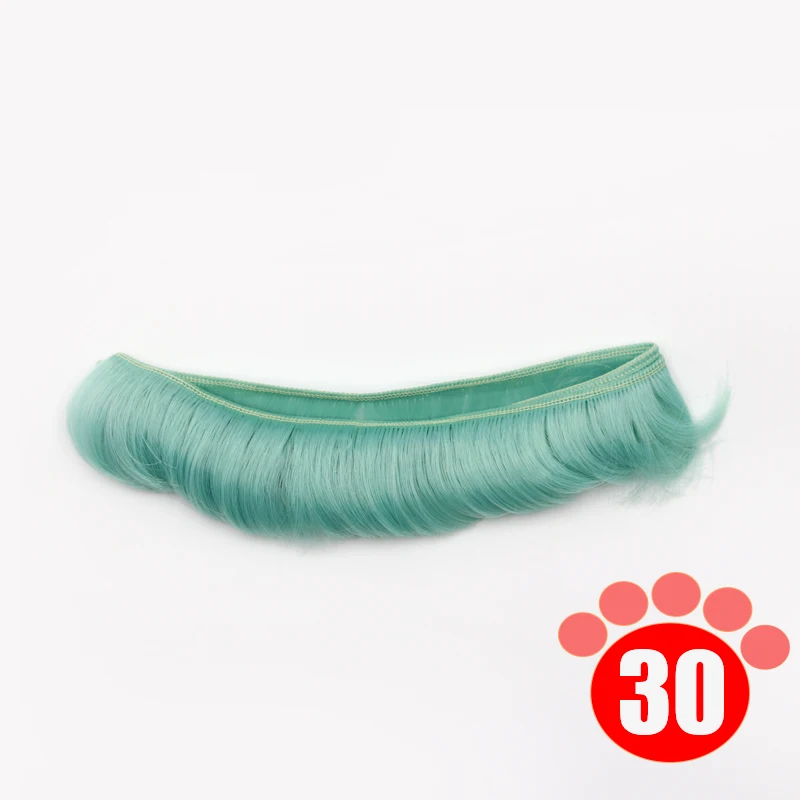 colour 30 Msiredoll bjd парик аксессуары 1 шт. 5*100 см кукла волосы для 1/3 1/4 BJD кукла diy парик бахрома кукла волосы - Цвет: colour 30