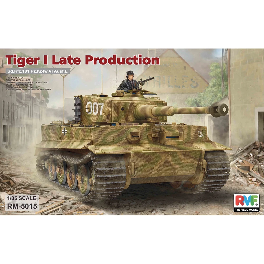 Модель RYEFIELD RM5015 модель последнего выпуска Tiger I хобби 1/35|Наборы для сборки