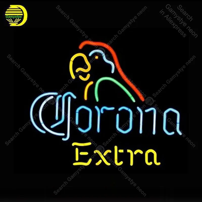 

Corona Extra Parrot Neon Sign neon lamp GLASS Tube BEER BAR Pub Store Display Handcraft Iconic Sign personalized cool neon sign