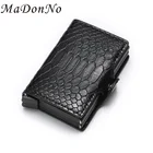 Мужской винтажный кожаный бумажник с защитой от кражи