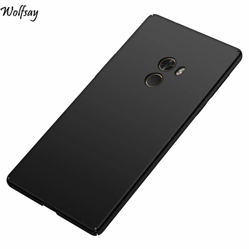 Black Чехол Wolfsay для Xiaomi mi x, Модный Роскошный чехол для телефона из поликарбоната, чехол для Xiaomi mi x, чехол для Xiaomi mi x, 6,4 дюймов, Fundas - Цвет: Black