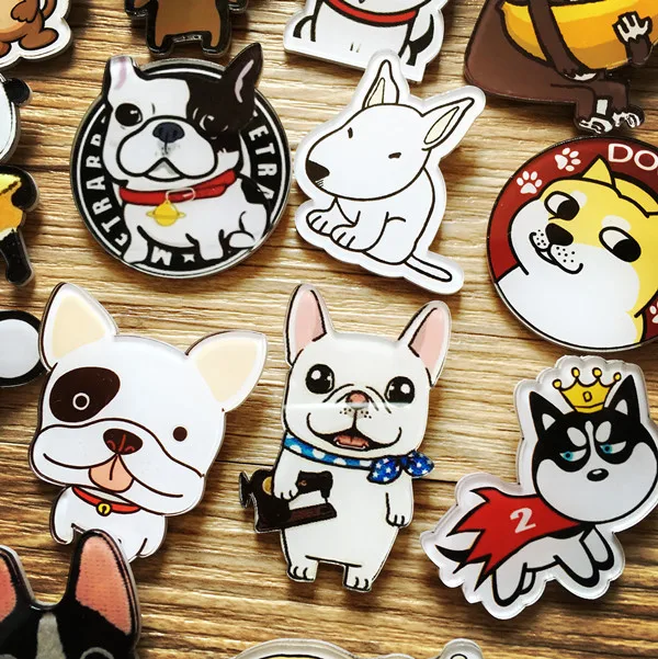 Летний стиль броши в виде животных для девочек женщин щенка обезьяны волка