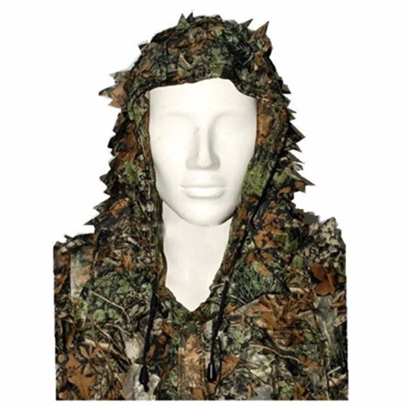 Унисекс Chasse Топ Пейнтбол Ghillie костюм камуфляж 3d лист Realtree Снайпер для отдыха на