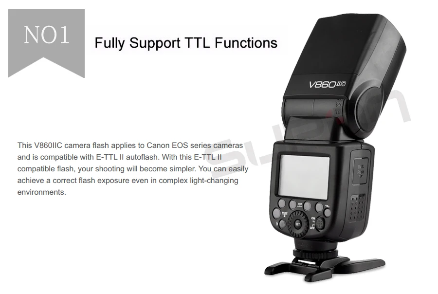 Paypal Accpect, Godox V860II V860II-C E-TTL HSS 1/8000s Li-on Аккумулятор Speedlite вспышка для камеры Canon+ триггер для X1T-C