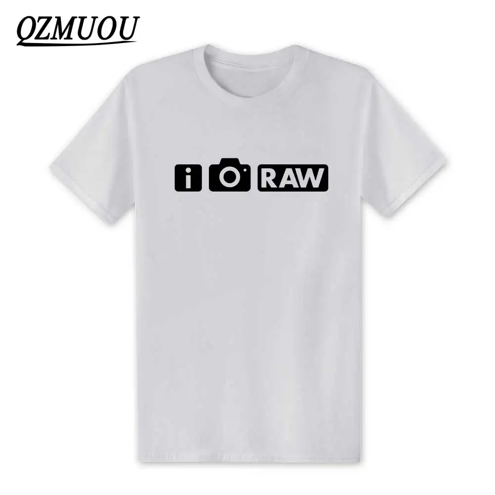 Новинка 2020 модные футболки с надписью I Shoot RAW Funny photo photographer camera летняя мужская