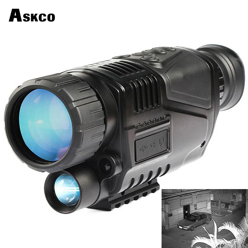 

Video Recorder 5X40 Monocular Infrared Night Vision Goggles Telescope Hunting Scope Wth Mount Rail Available With 8G TF Card