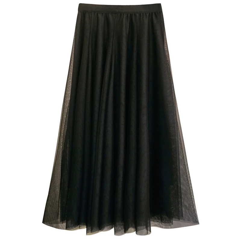 Модная фатиновая юбка плиссированные юбки больших размеров Женская американка в