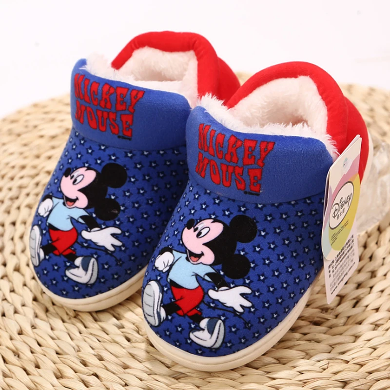 Disney/Новинка 2019 хлопковые тапочки домашняя теплая обувь с рисунком Минни