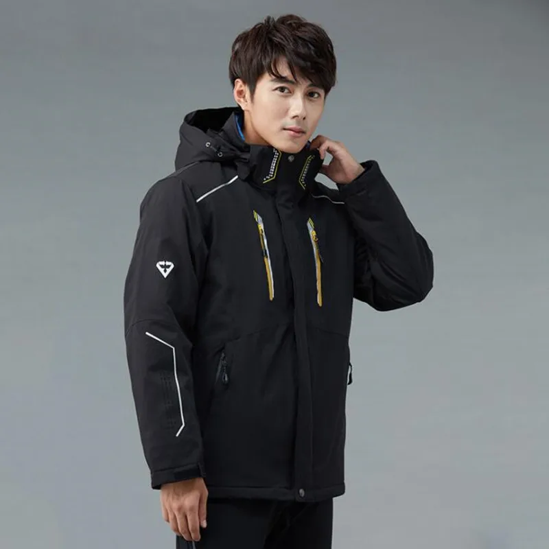 Осенне зимнее Новое мужское пальто водонепроницаемая ветрозащитная теплая