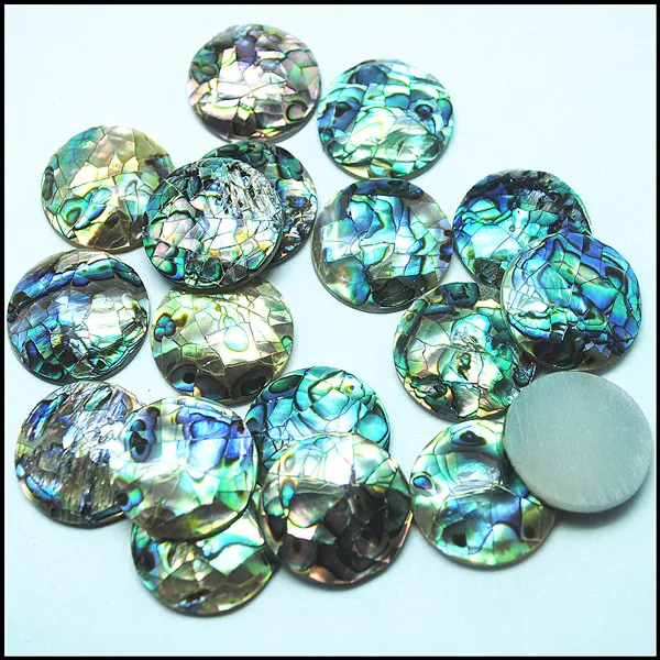10 шт. натуральная основа кабошоны раковины морски ушек бусины аксессуары круглой