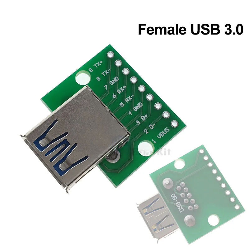 Micro MINI USB 2,0 3,0 до DIP адаптер 5pin гнездовой разъем конвертер печатной платы типа в макет USB-01 переключатель SMT материнское сиденье