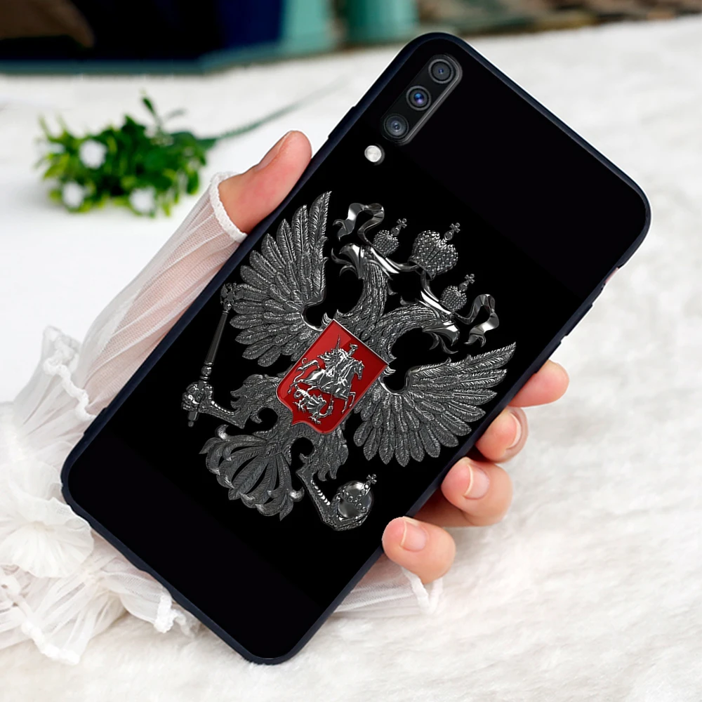 6 Герб России флаг Мягкий чехол для samsung Galaxy A5 A6 A7 A8 A9 плюс A10 A20 A30 A40 A50 A60 A70 M40 крышка - Цвет: 6