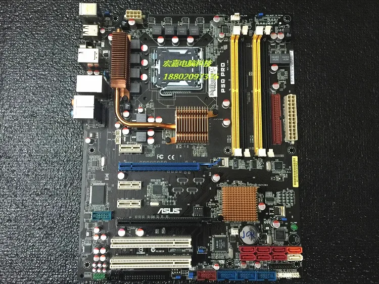 Оригинал материнская плата для ASUS P5Q Pro Рабочего Материнская Плата LGA 775 DDR2 платы 16