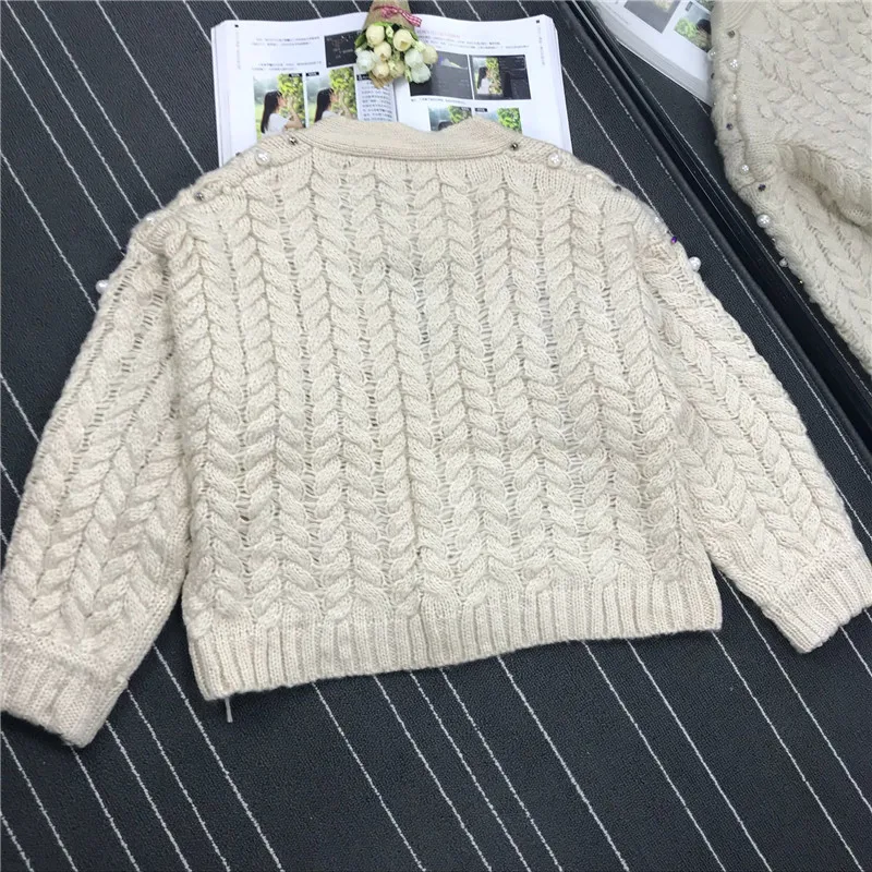 Женский свитер пончо с бусинами вязаный кардиган для женщин 2019|knit cardigan sweater|women
