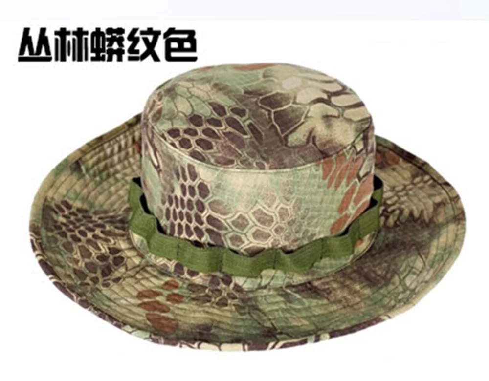 2 Армейская Военная камуфляжная шапка, шапка спецназа Gorras Hunter, тактическая лесная шляпа от солнца, ковбойская Солнцезащитная шляпа, Бонни, шляпы джунглей CS, шапка - Цвет: 2