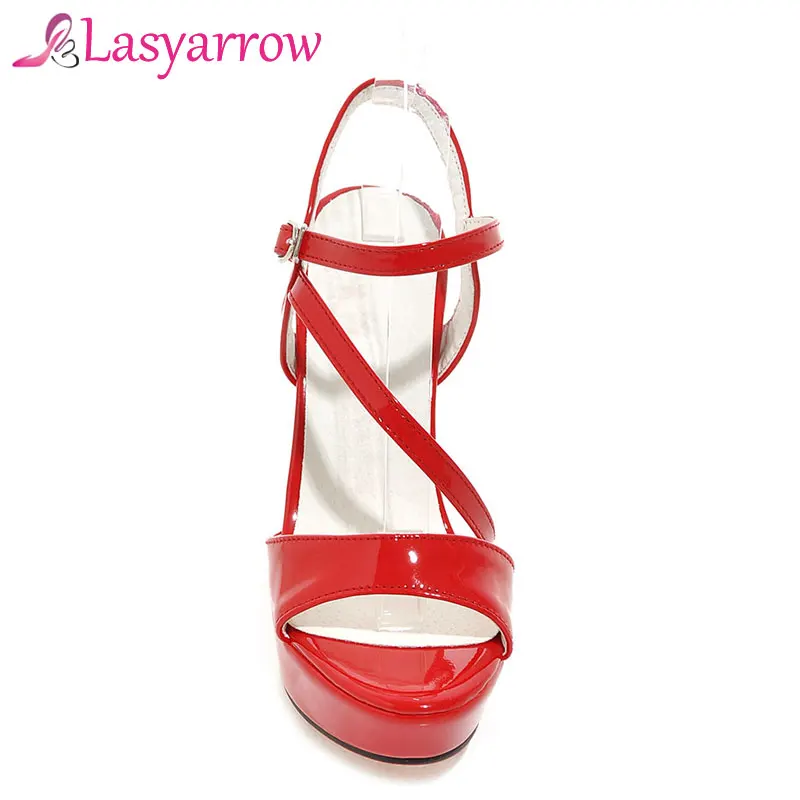 

Lasyarrow Sexy Women Shoes Open Toe Stiletto Heels Sandals Woman Sandals Thin Heels Shoes Platform Gladiator Shoes Female RM401