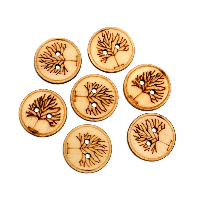 

50pcs 25mm Unfinished Round Wood Slices Embellishments MDF Wooden Cutout Flatback Scrapbooking For Cardmaking Art Wedding Decor