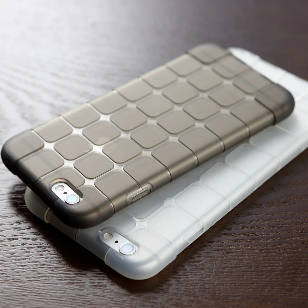 Clearance Sales ROCK Soft Silicon Case for iPhone 6 plus 0.3mm TPU Crystal Clear Transparent Phone cases 6s |