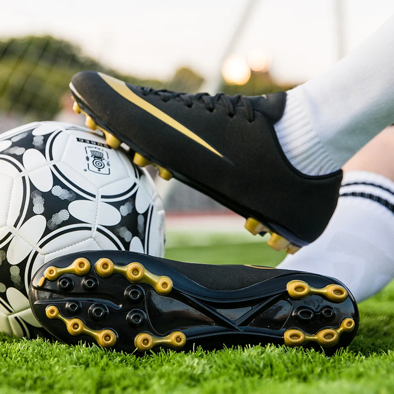 Размер 34-44 унисекс Мужские детские футбольные ботинки профессиональная дышащая