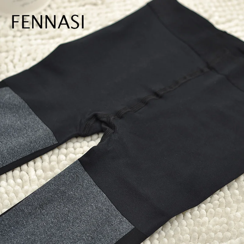 Пикантные женские колготки FENNASI в стиле пэчворк клейкие Нейлоновые пикантные