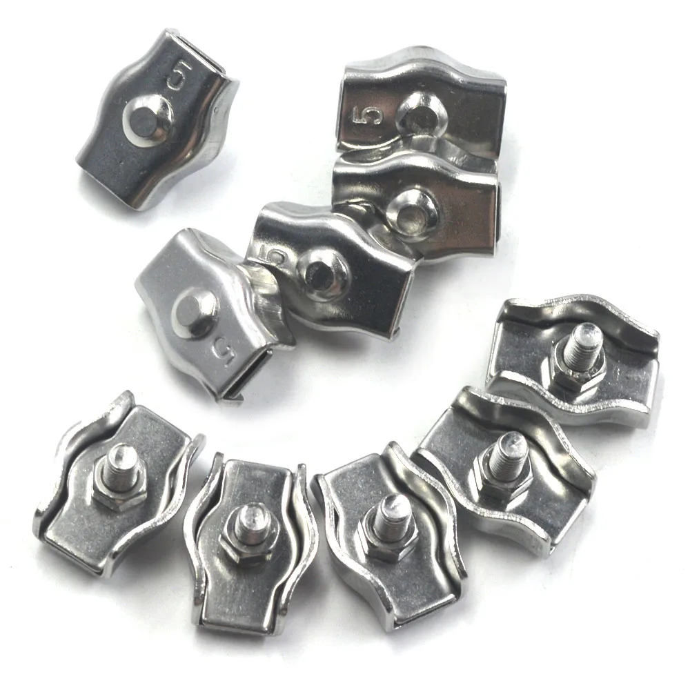 Серебряный зажим для кабеля зажимы провода 304 нержавеющая сталь Simplex M5 набор из