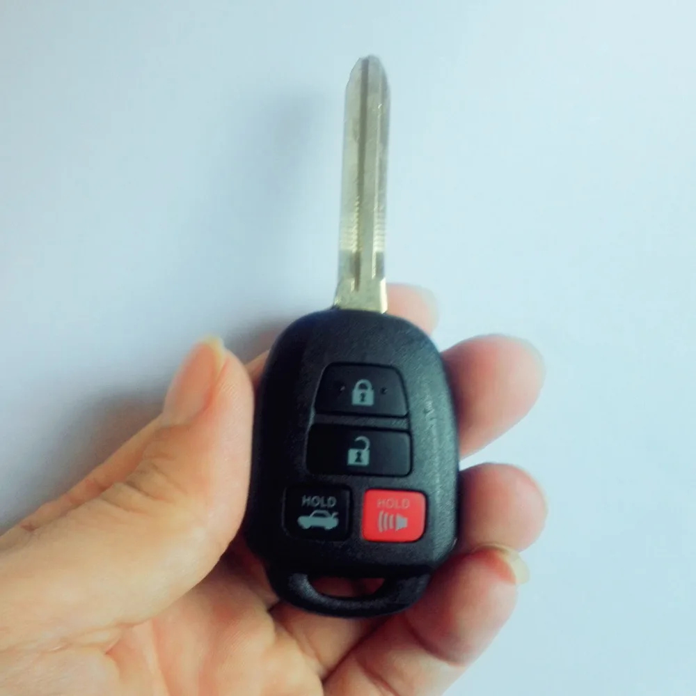 2 шт./лот чехол для дистанционного ключа Toyota Corolla Camry Reiz New Vios RAV4 Crown 4 кнопки