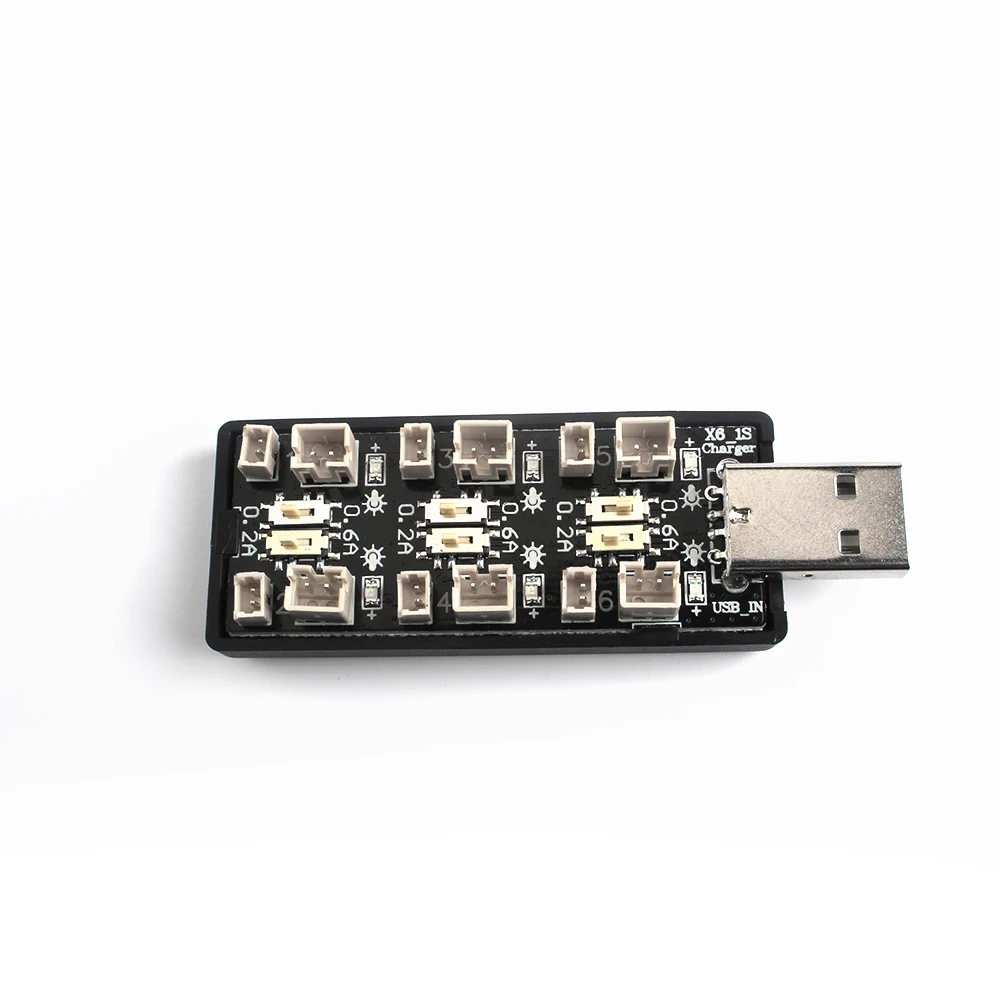 Плата адаптер LiHv для зарядки аккумуляторов 6 каналов USB 3 8 В 1 с 4 35 в|Зарядные