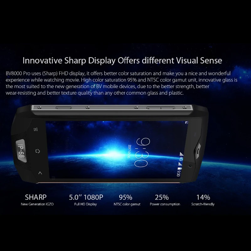 Blackview BV8000 Pro смартфон Водонепроницаемый MT6757 Восьмиядерный 6 ГБ Оперативная память