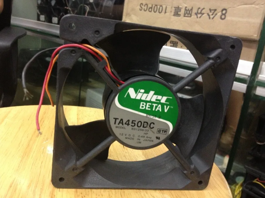 

Cooling fan 12038 12v 0.49 b31256-33 nidec double bearing ball
