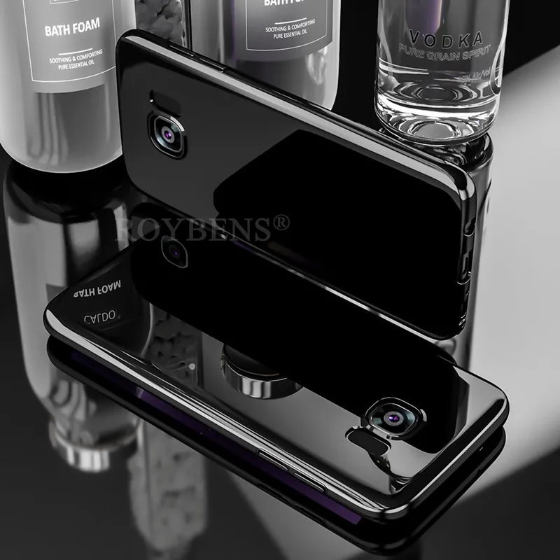 Блестящее Зеркало чехол для samsung Galaxy S10 плюс S8 S9 полная защита тела Жесткий Note 8 9 S10E