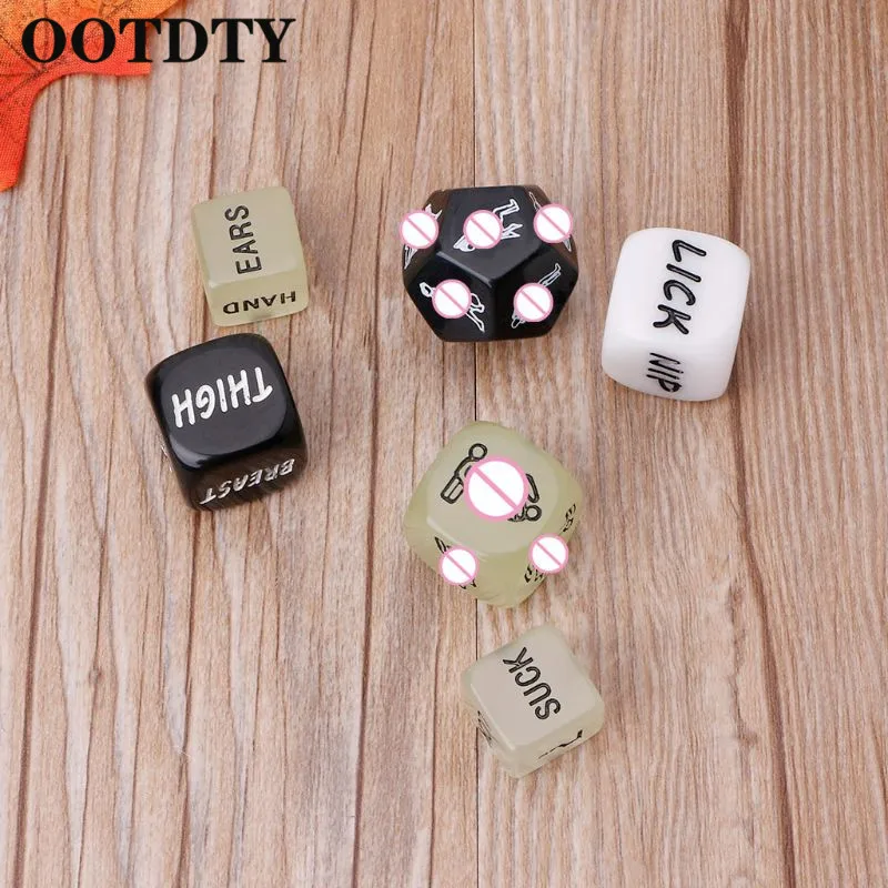 OOTDTY 6 шт. забавные акриловые кости любовь кости секс кости Эротические Кости любовь игра игрушка пара подарок