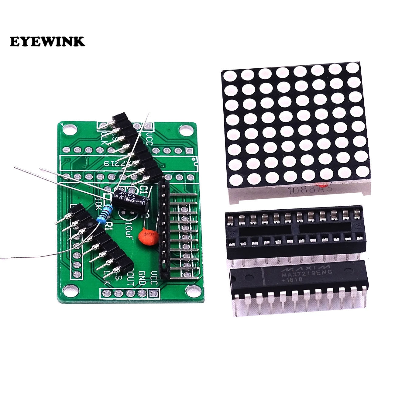 Новый мини MAX7219 матричный модуль MCU управления Светодиодный дисплей DIY набор для