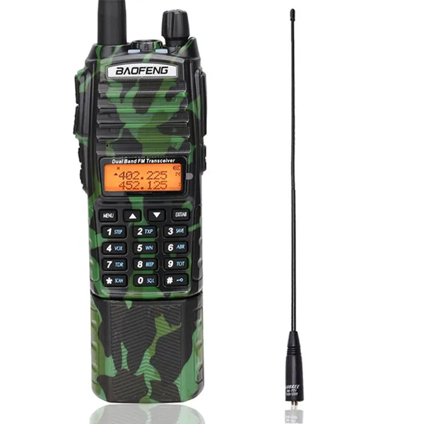add 771 antenna Baofeng UV-82 Plus Tri-power 8 Вт/4 Вт/1 Вт 3800 мАч батарея 2-PTT VHF UHF Двухдиапазонная U.S Army Tactical Ham Радио рация - Цвет: add 771 antenna