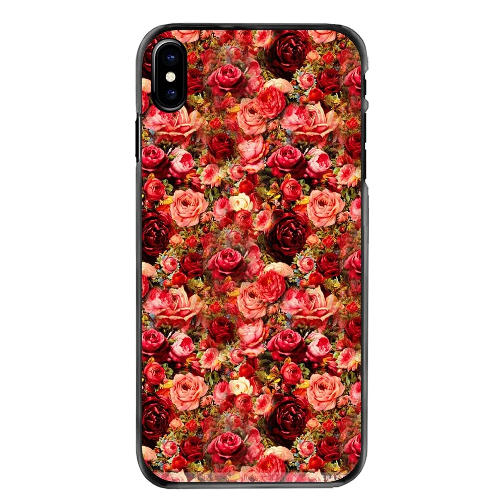 Красивый сад красные розы цветы аксессуары телефон чехол для Iphone 4 4S 5 5S 5C SE 6 S 7 8 Plus