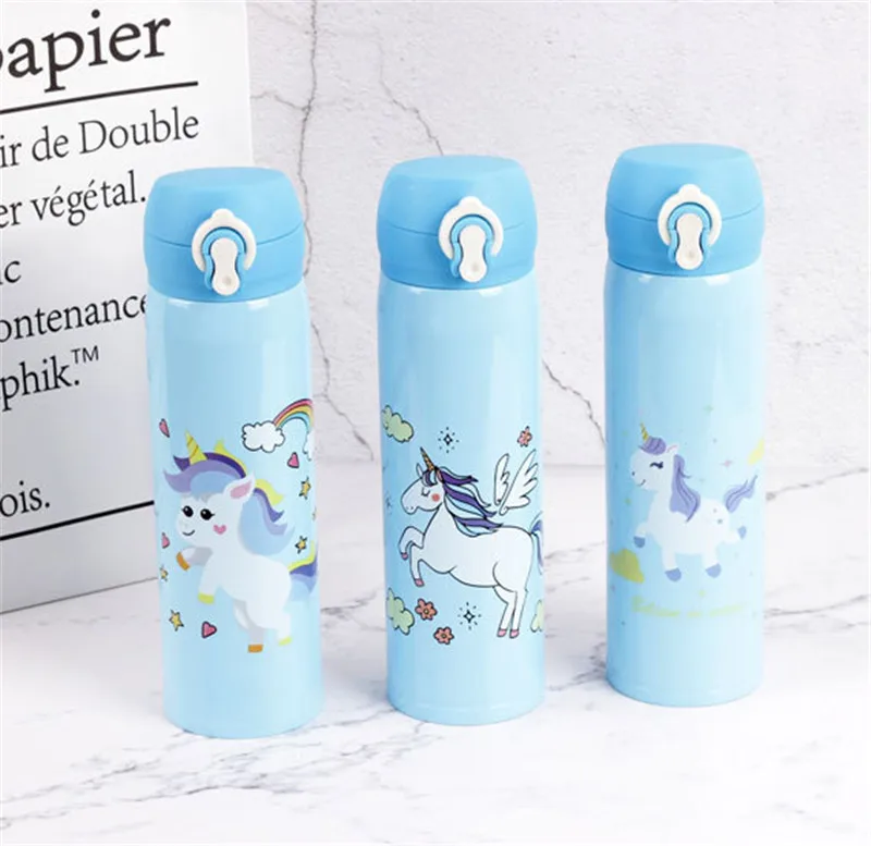 Милый мультфильм Единорог термосы Термосы Термос из нержавеющей стали термос