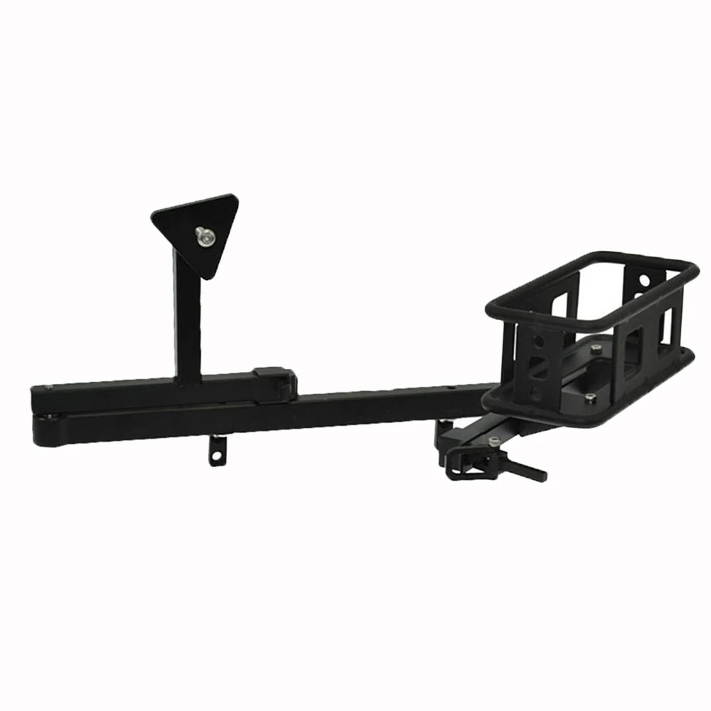 Металлический задний бампер и запасная стойка для шин/переноска 1/10 RC Crawler Car Defender