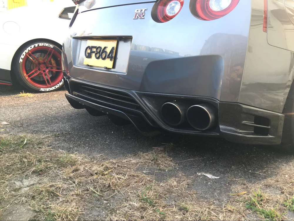Автомобиль-Стайлинг для Nissan R35 GTR LB стиль Fibe стекло задний диффузор FRP стекловолокно бампер под панель Дрифт сплиттер тюнинг часть