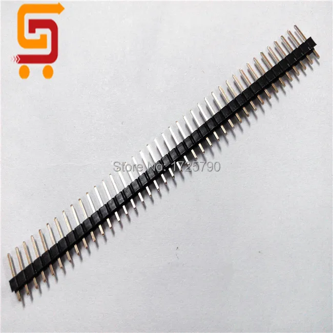 100 шт. 1x40 2 54 мм 40 Pin Однорядный штыревой разъем для Arduino Прототип Щит DIY Электронный