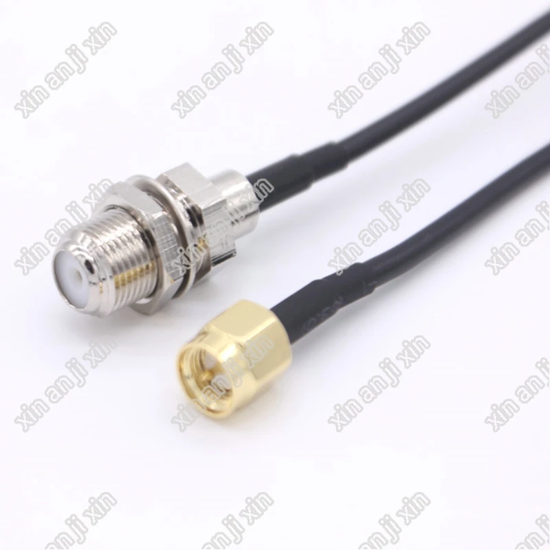 

The factory sales RF Pigtail Cable F to SMA connector F female to SMA male crimp RG174 Pigtail cable 15cm fast ship