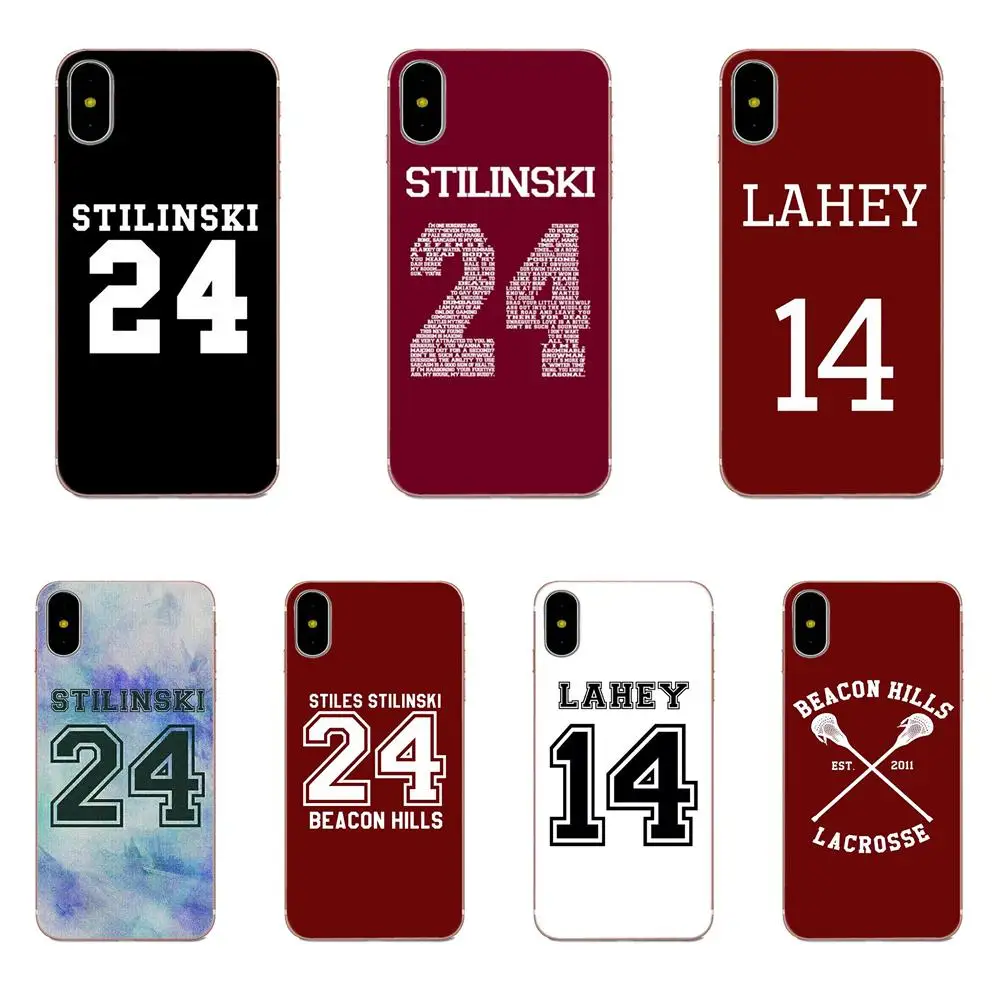 Teen Wolf 24 14 11 номер для Apple iPhone 4 4S 5 5C 5S SE 6 6S 7 8 Plus X XS чехол MAX XR|Чехлы-накладки| |
