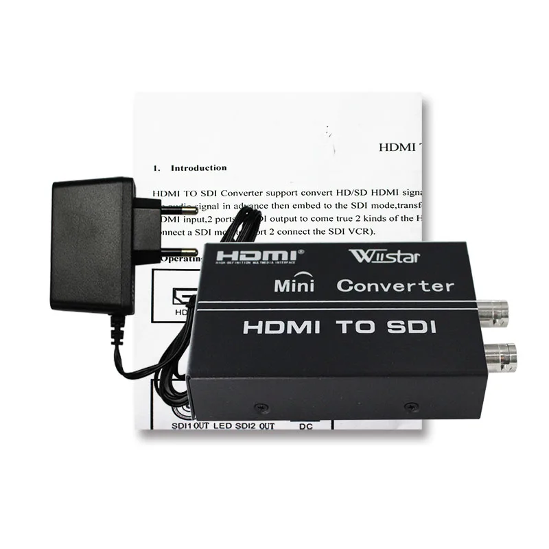 Конвертер Wiistar HDMI в SDI 3G дисплей 1080p Hdmi + переключатель на Sdi сплиттер бесплатная
