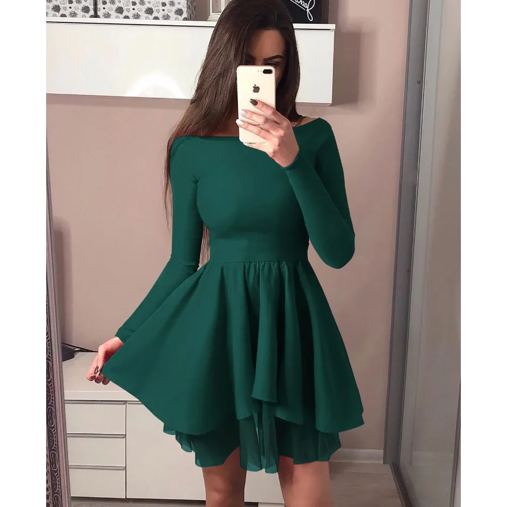 Летнее бальное платье женское драпированное мини с вырезом лодочкой уличная