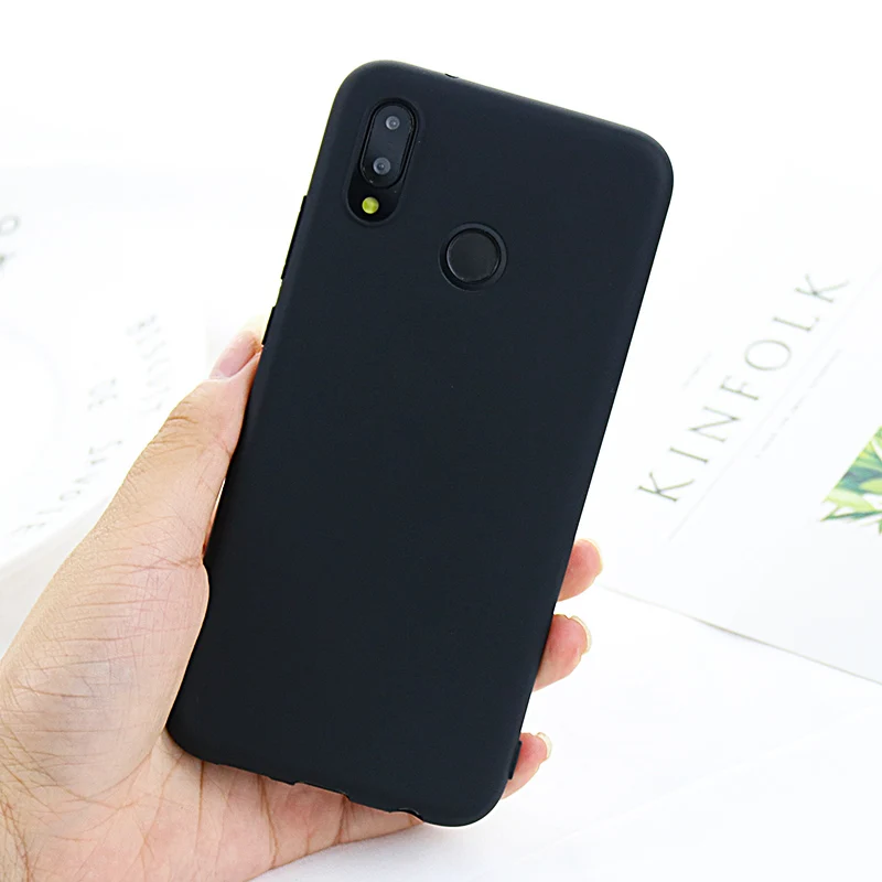 Black Мягкий силиконовый чехол для huawei P Smart Y5 Y9 mate 20 Lite P20 PRO P10 Lite Honor 8C 8X7 S 10 9 Lite 7A 7C Pro - Color: Black