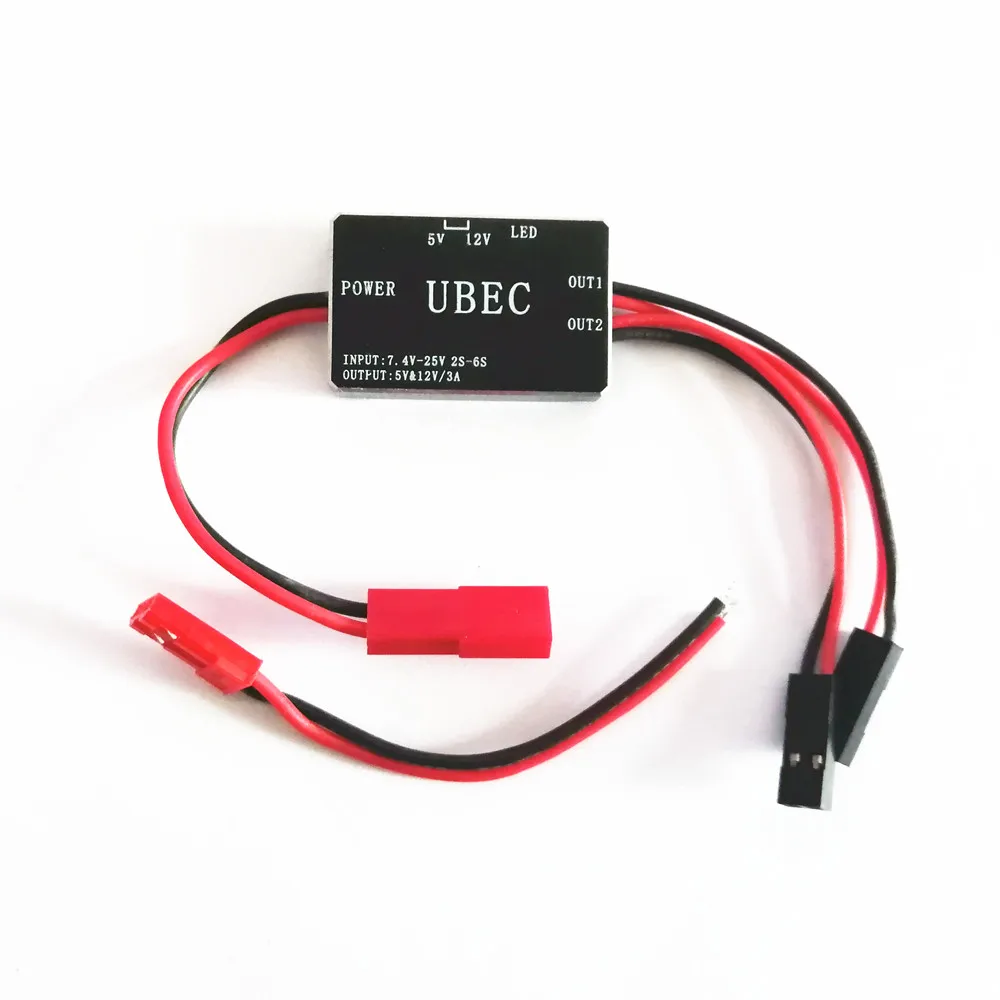 High Quality 5V&amp12V 3A UBEC Support 2-6S/3-6S Lipo Battery Fully Shielded Anti-interference Voltage Stabilizer | Игрушки и хобби