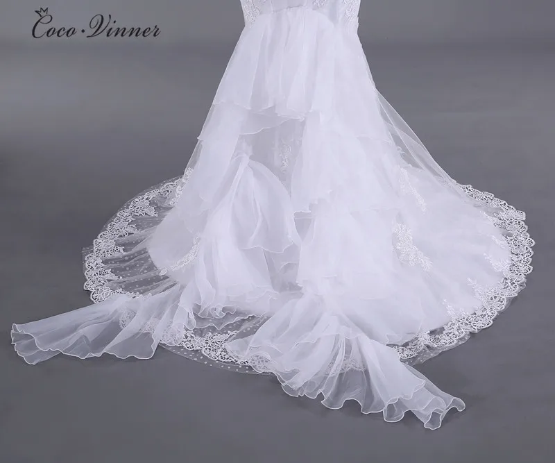 Vestido De Noiva/; платье с длинными рукавами и прозрачной горловиной; на заказ; с жемчугом; с вышивкой; кружевная модная русалка; свадебное платье; W0004